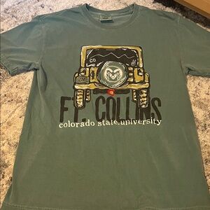 Comfort Colors Green Fort Collins Graphic Tee